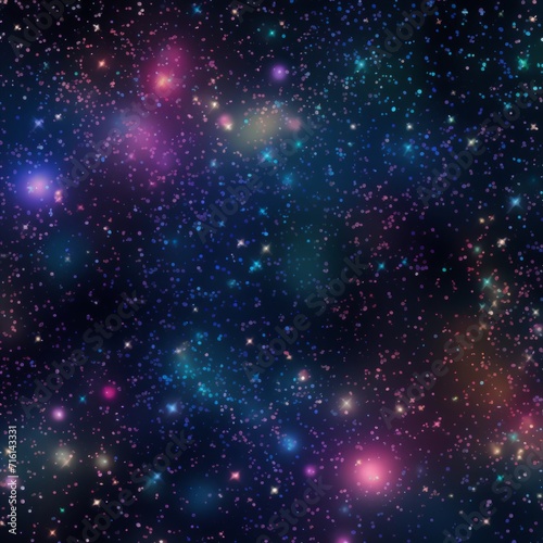 starry night sky Glitter in black background © Hassan