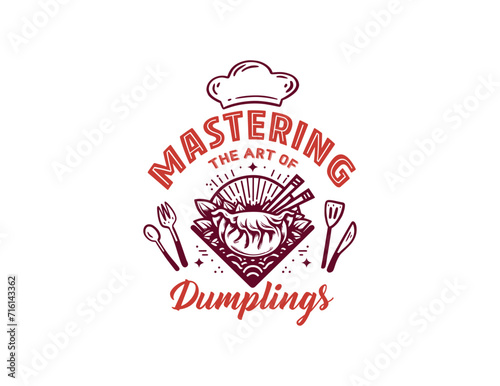 Dumplings Cooking T-shirt vector design
