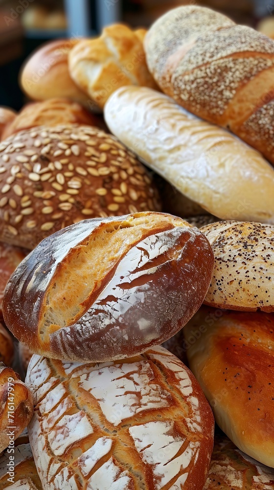 Assorted Artisan Breads Celebrating Baking Craftsmanship