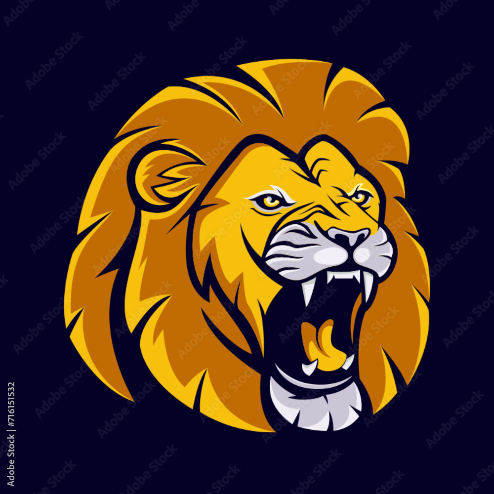 Obraz premium Lion head mascot
