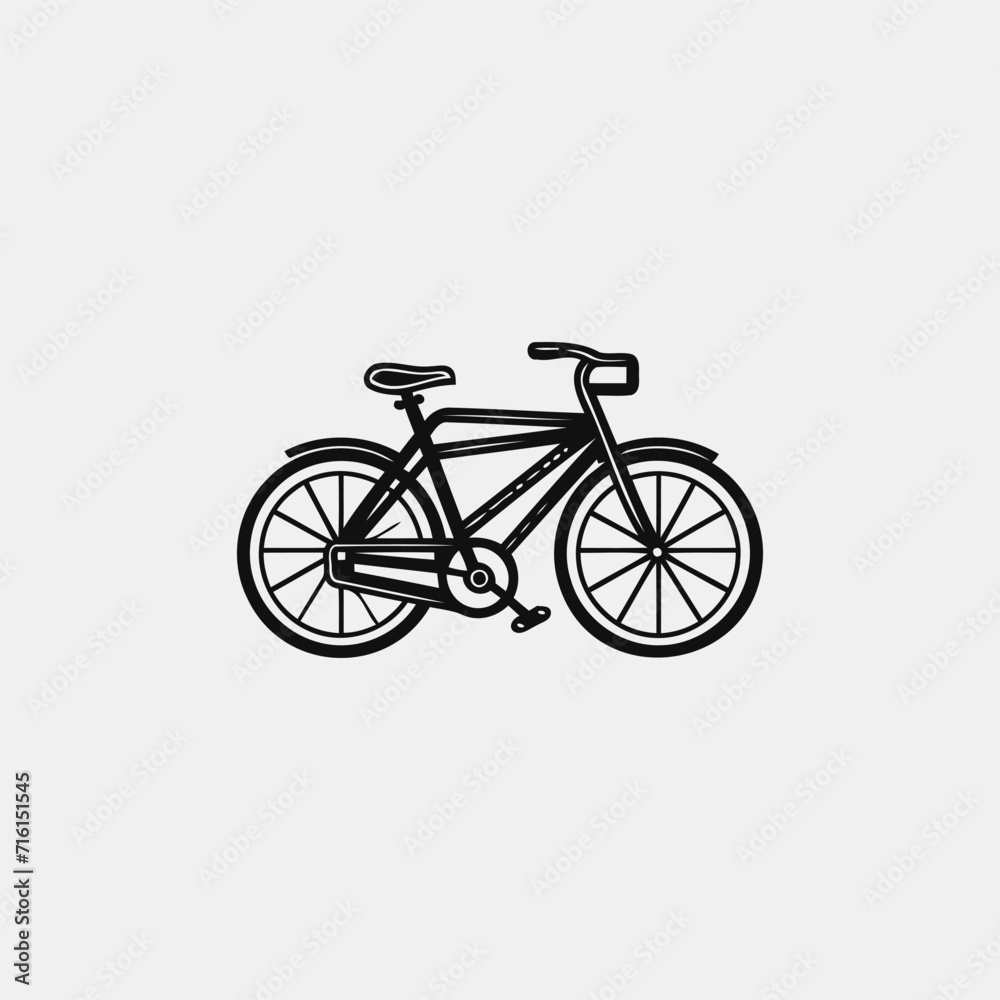 Bicycle logo design vector illustration