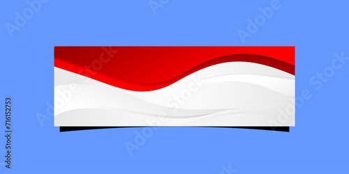 Free Download Red and White background with abstract design for banner - GFXLoad