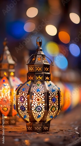 Bokeh Lights Behind the Intricate Pattern, Graphic Resources © NabilBin