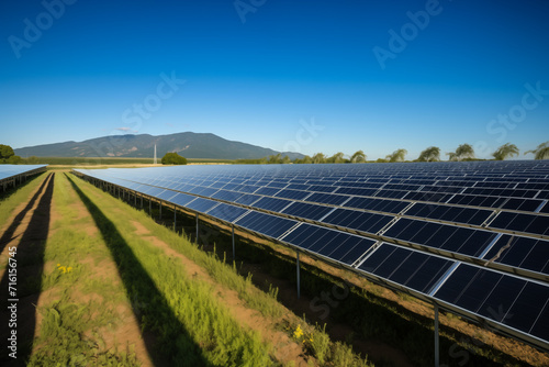 Solar Energy Harvest in Idyllic Rural Landscape