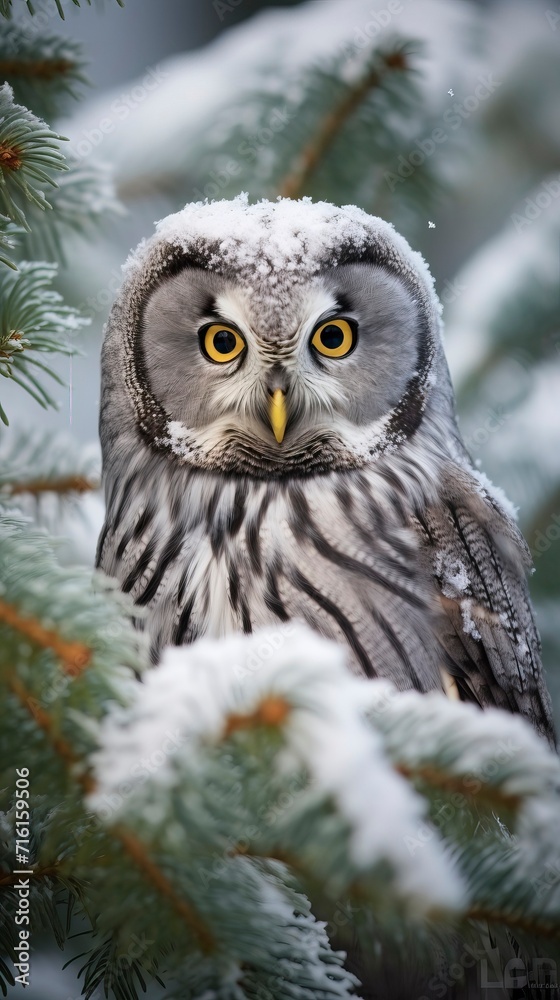 Boreal Owl in Winter's Embrace Among Frosted Pines --ar 9:16 --style raw Job ID: 2c300424-ae1c-4cd6-8ebe-fe2a1dc9220e Boreal Owl in Winter's Embrace Among Frosted Pines --ar 9:16 --style raw Job ID: 2c300424-ae1c-4cd6-8ebe-fe2a1dc9220e