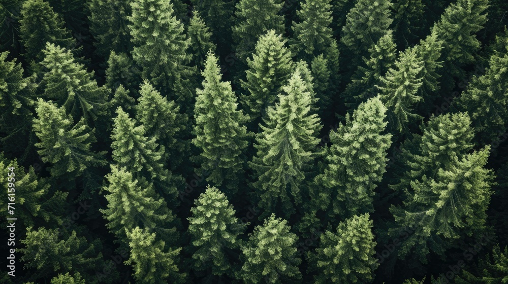 Fototapeta premium aerial view background forest of trees