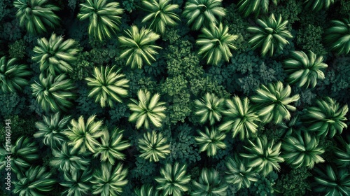 aerial view background palm trees