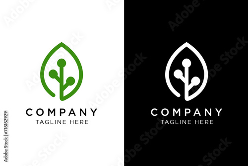 modern leaf technology logo