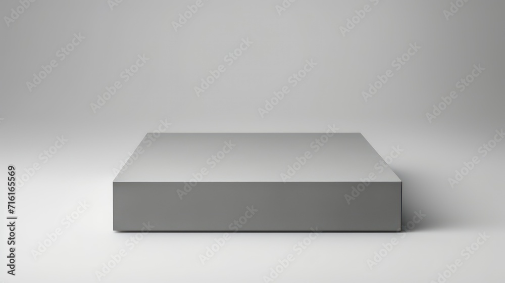 White box mockup, blank box template isolated on grey background, White box mockup, blank box template isolated on grey background,