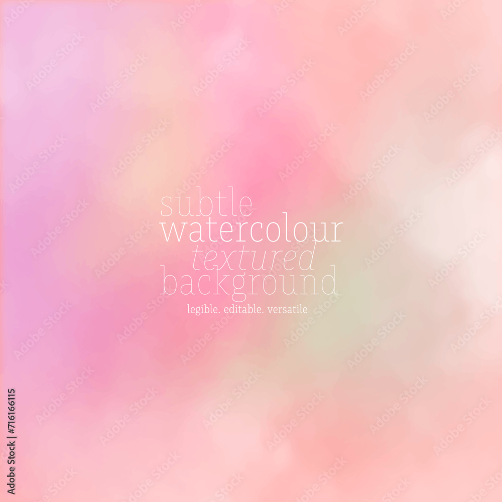 Soft Pink Dreamlike Watercolor Background