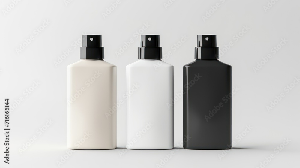Blank cosmetic spray bottle mockup, Blank cosmetic spray bottle mockup,