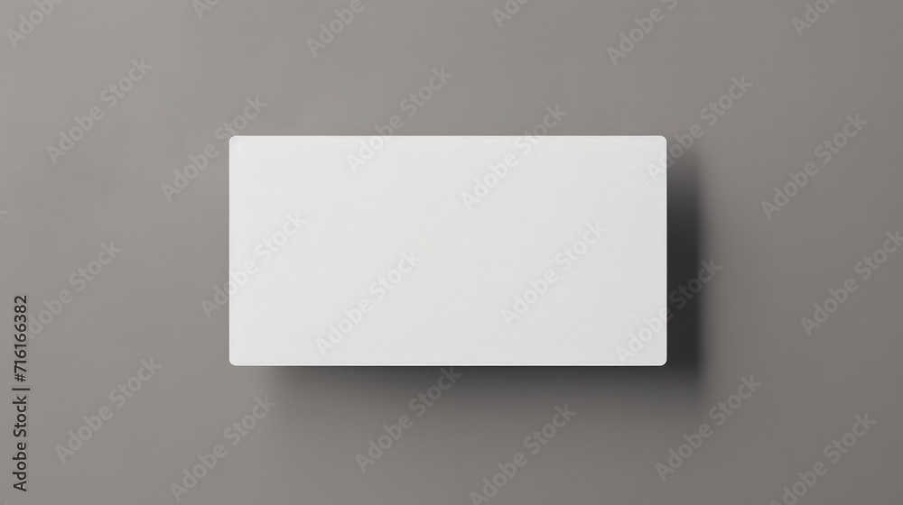 Blank Business card mockup on grey background Blank Business card mockup on grey background