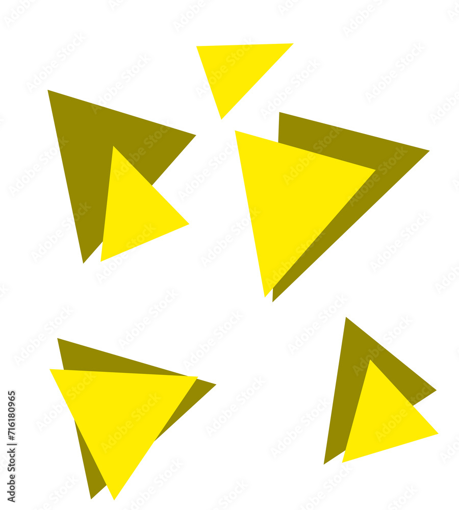 yellow arrow icon triangle pattern elemen yellow arrow icon triangle pattern elemen