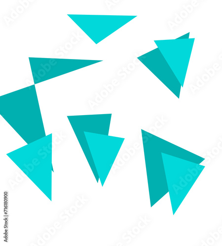 Free Download set of arrow pattern triangle with blue color elemen abstract motif - GFXLoad