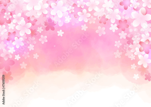 春　桜　ピンク　イメージ　背景