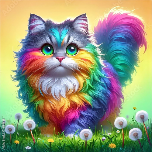 cat and butterfly