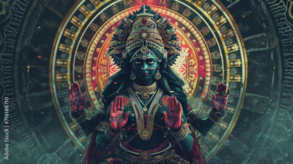 Goddess Kali creative concept Goddess Kali creative concept