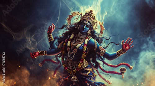 Goddess Kali creative concept photo