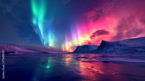 aurora over the sea © LANDSCAPE LOOKS