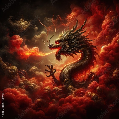 Chinese New Year Splendor: Grand Celebration of the Dragon Zodiac