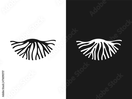 Abstract life root vector logo icon template 