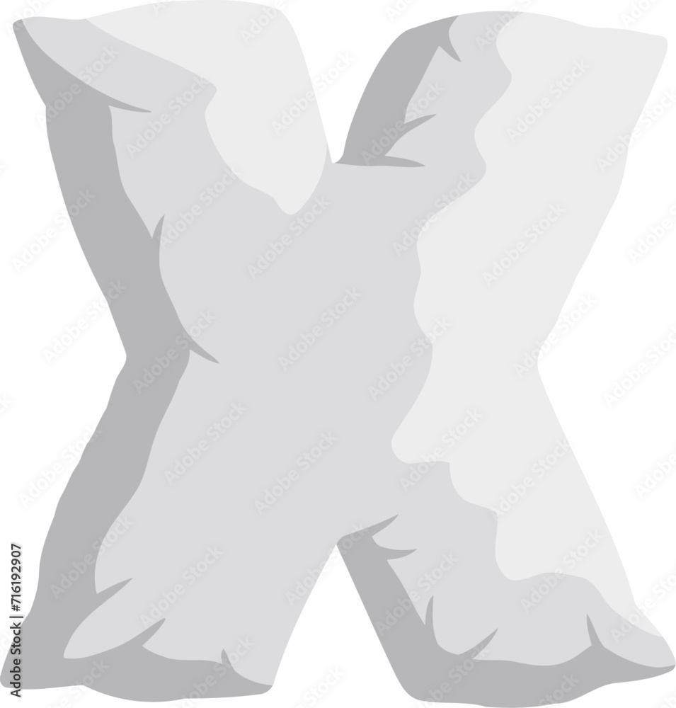 Pillow Letter Alphabet X