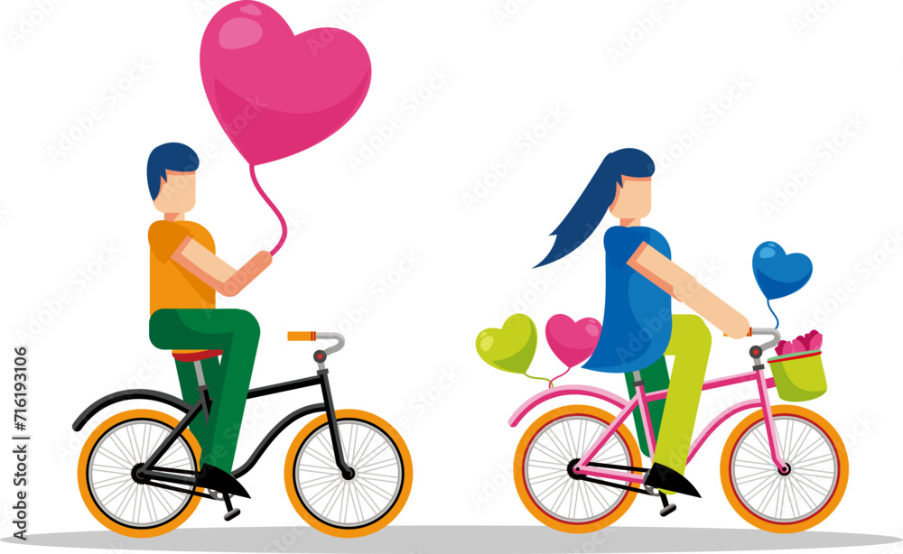 Fototapeta premium Young people on Valentine day
