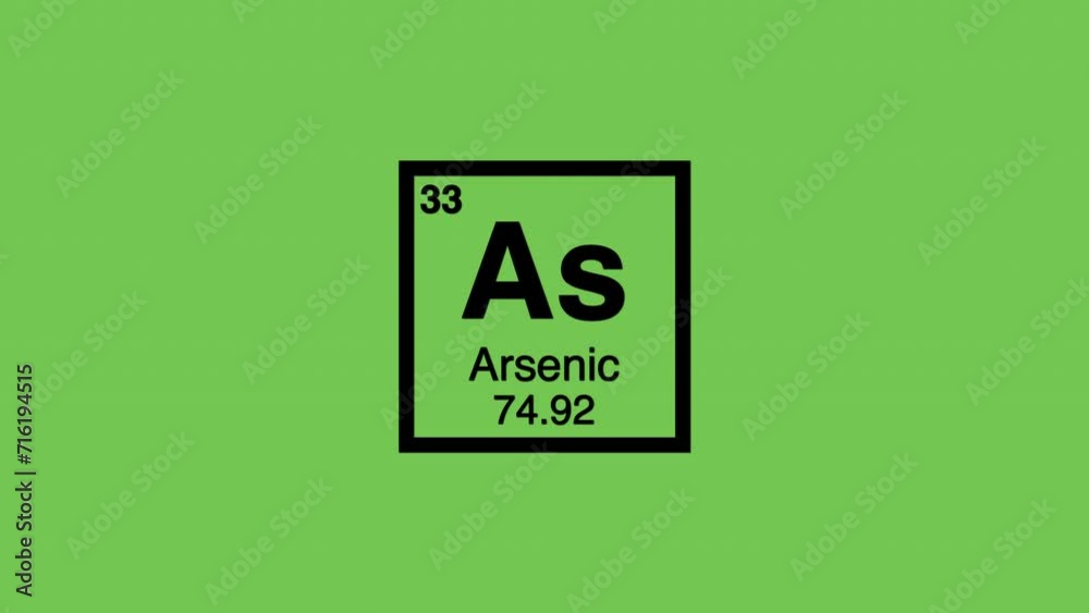 33 arsenic as black animation title element periodic table green screen 33 arsenic as black animation title element periodic table green screen