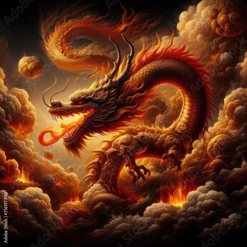 Chinese New Year Splendor  Grand Celebration of the Dragon Zodiac