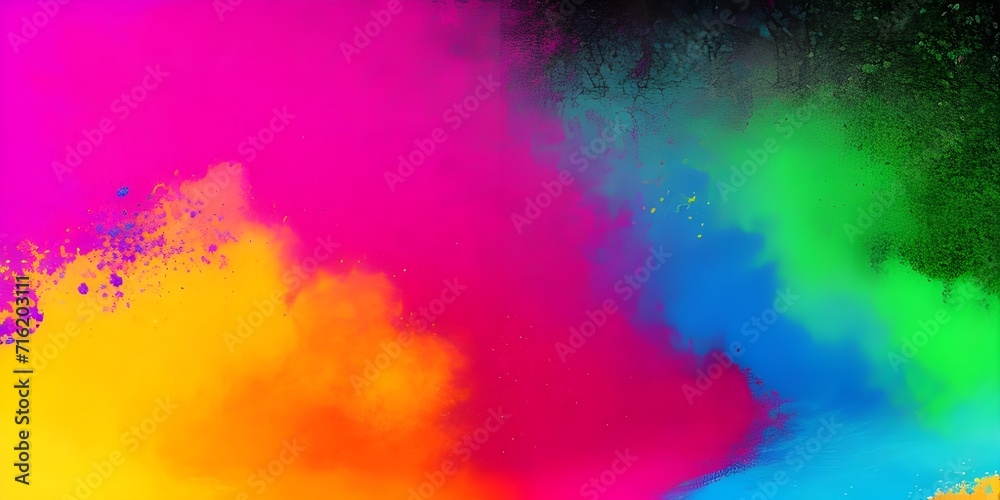 Abstract colorful powder explosion background 