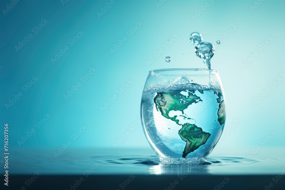world water day background , copy space - generative ai world water day background , copy space - generative ai