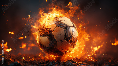 burning ball on fire