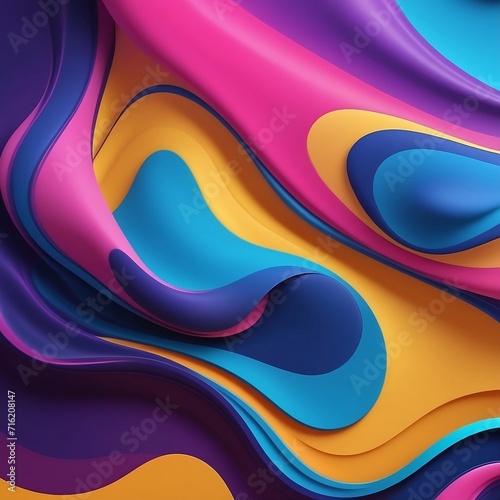 Colorful dynamic liquid motion background