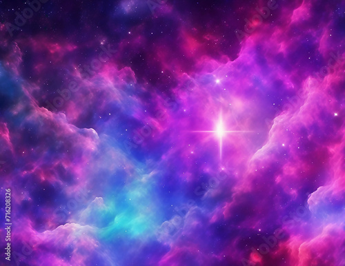 Beautiful colorful galaxy clouds nebula background wallpaper, space and cosmos or astronomy concept, supernova, night stars hd photo