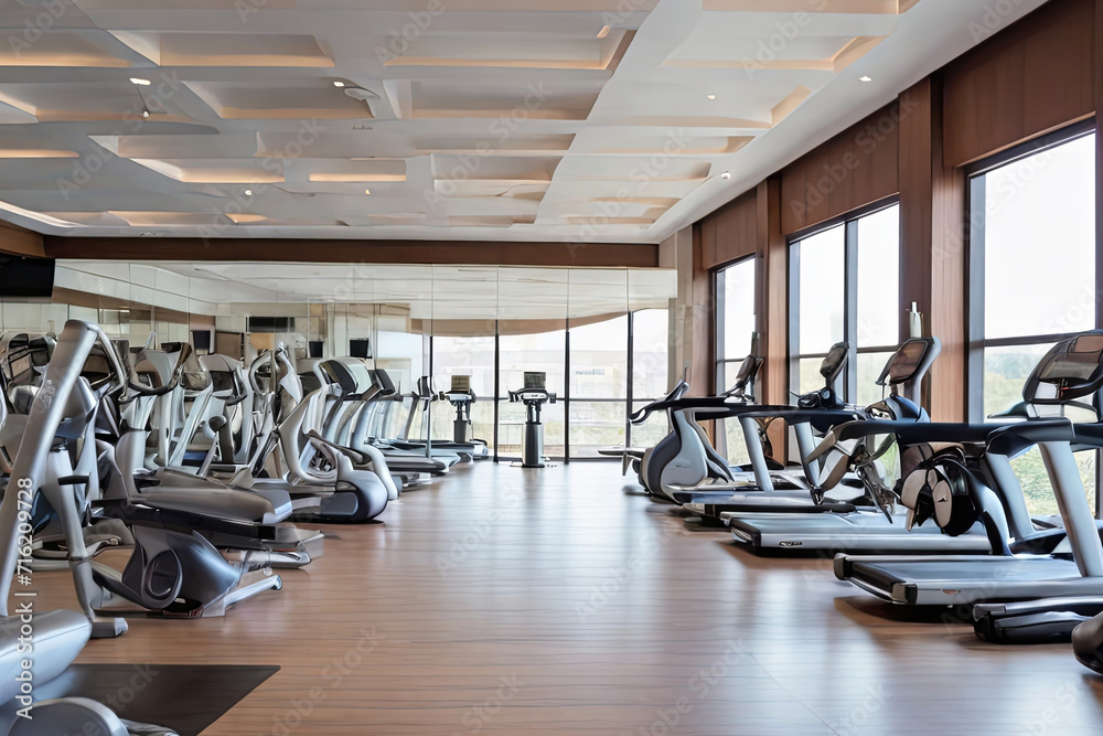 Step into fitness excellence at a well-equipped gym, offering a clean and modern environment with state-of-the-art equipment for a transformative workout experience. Step into fitness excellence at a well-equipped gym, offering a clean and modern environment with state-of-the-art equipment for a transformative workout experience.
