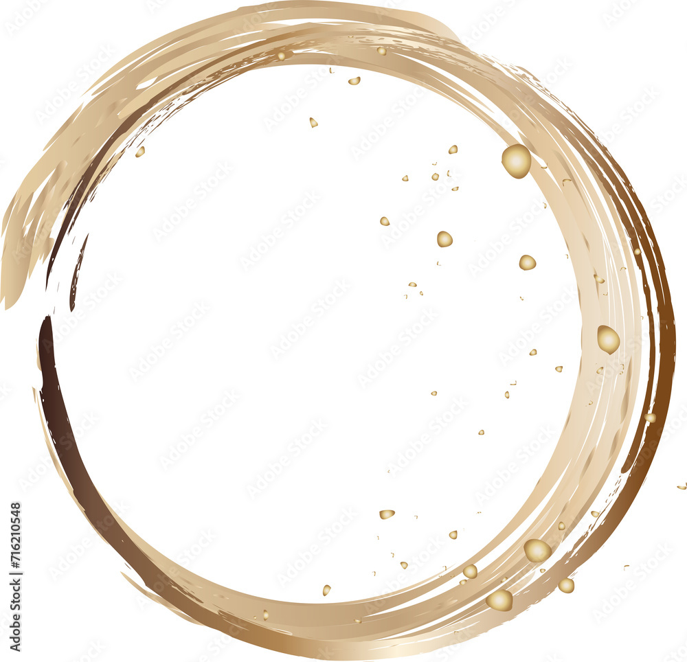 Abstract line hand-drawn with gold glitter. Gold sparkle ,splatter border,Gold Foil Frame Gold brush stroke on transparent background. Abstract line hand-drawn with gold glitter.