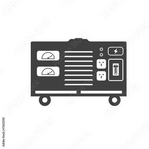 electric generator icon vector element design template