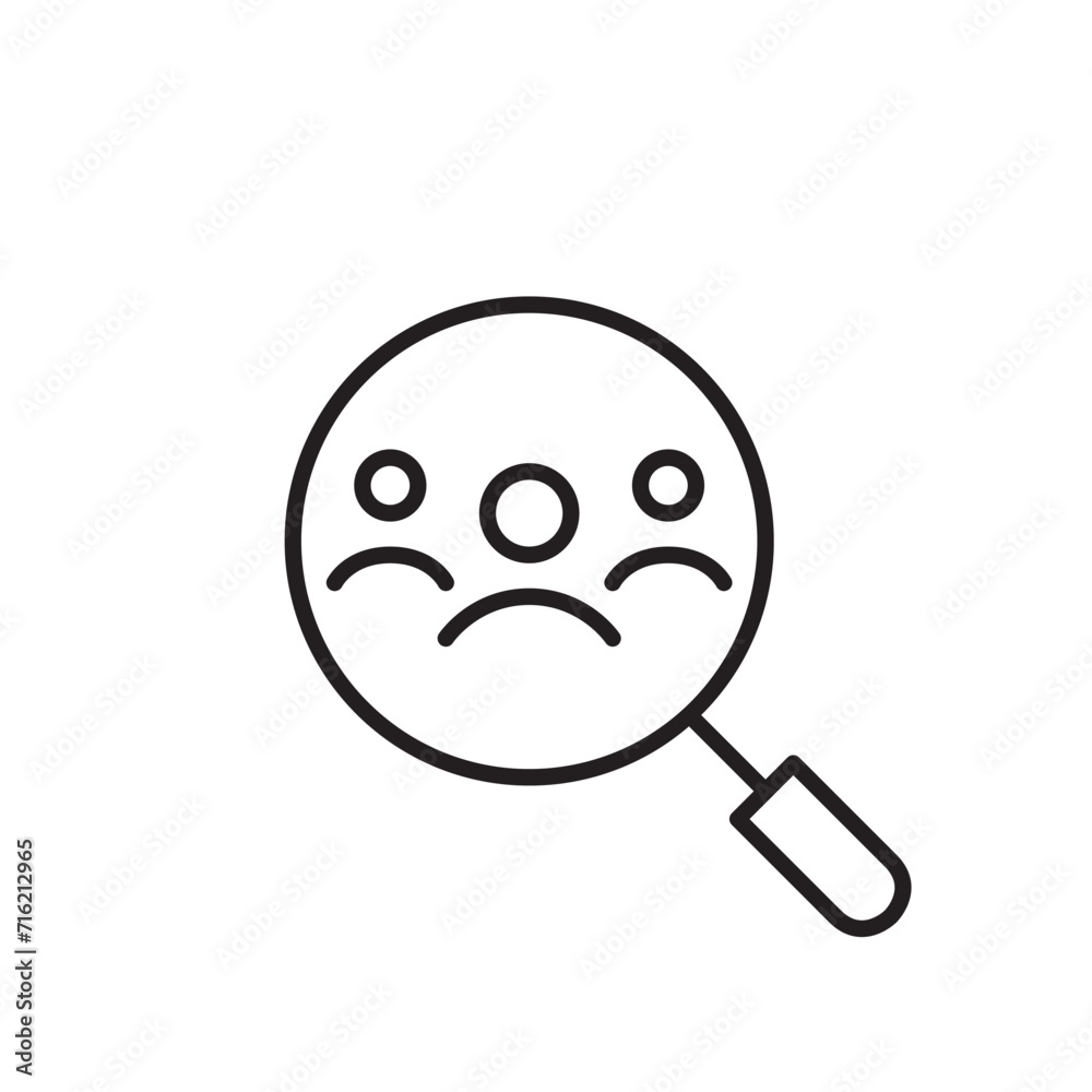 Human resources recruitment. Magnifying glass searching for people. Pixel perfect, editable stroke icon Human resources recruitment. Magnifying glass searching for people. Pixel perfect, editable stroke icon