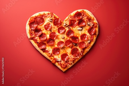  heart shaped pizza