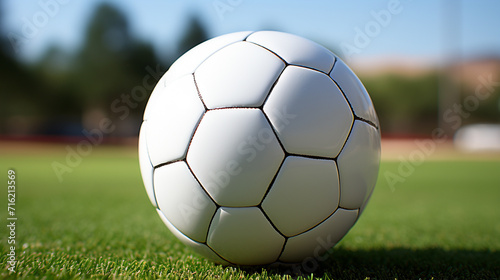 soccer ball on grass © Ahmad