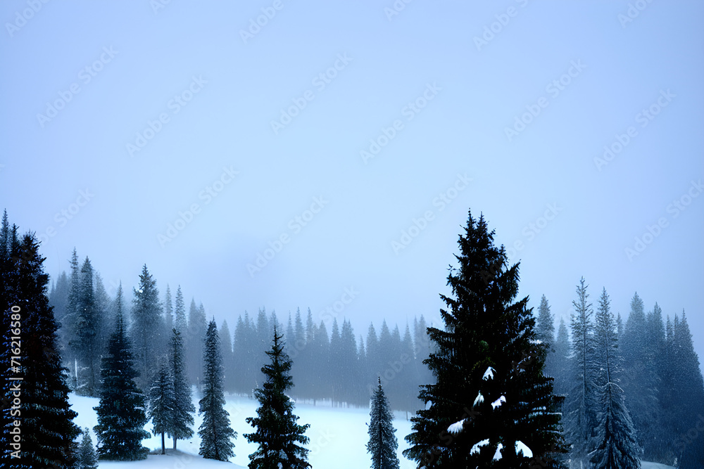 Winter rain where it snows.Generative AI Winter rain where it snows.Generative AI