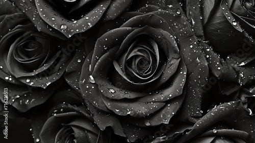 black rose background 