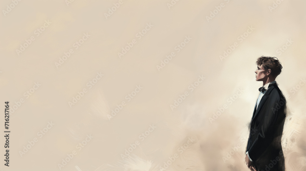 Male background, formal wear, space for writing messages, wallpaper, greeting card, desktop wallpaper Male background, formal wear, space for writing messages, wallpaper, greeting card, desktop wallpaper