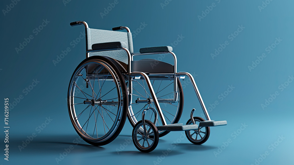 Fototapeta premium Wheelchair Icon Background Design for Medical 