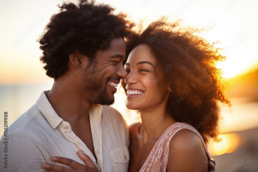 Picture of man and woman smiling at each other. Suitable for use in various contexts Picture of man and woman smiling at each other. Suitable for use in various contexts