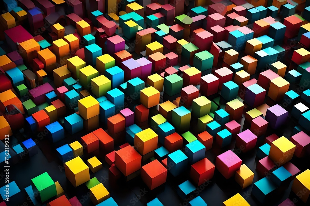 bstract background with cubes bstract background with cubes