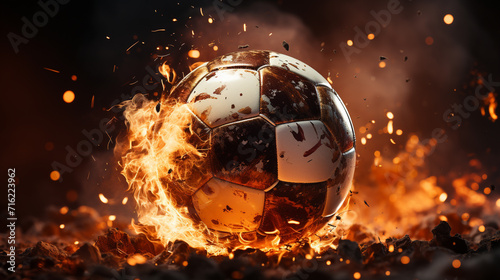 soccer ball in fire © Ahmad