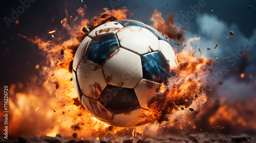 soccer ball in fire © Ahmad