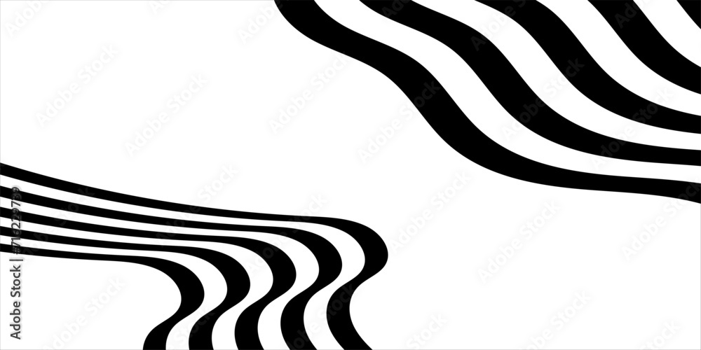 Black on white abstract perspective line stripes with 3d dimensional effect isolated on white. Design element for technology, science, modern concept.vector eps 10 Black on white abstract perspective line stripes with 3d dimensional effect isolated on white. Design element for technology, science, modern concept.vector eps 10