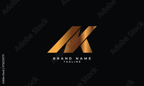 NVK, NKV, VNK, VKN, KVN, KNV, NK, KN, Abstract initial monogram letter alphabet logo design photo